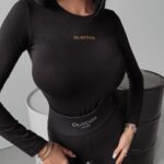 Bluzka gładka BASIC Cilla Ola Voga czarna