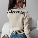 Kardigan rozpinany Taryn Ola Voga ecru