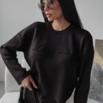 Sweter klasyczny Nell Ola Voga czarny