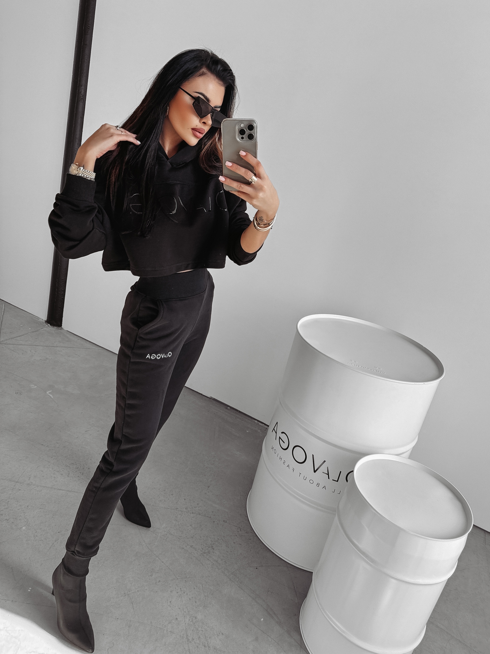 Bluza bawełniana Mirage Ola Voga czarna Bluza bawełniana Mirage Ola Voga czarna