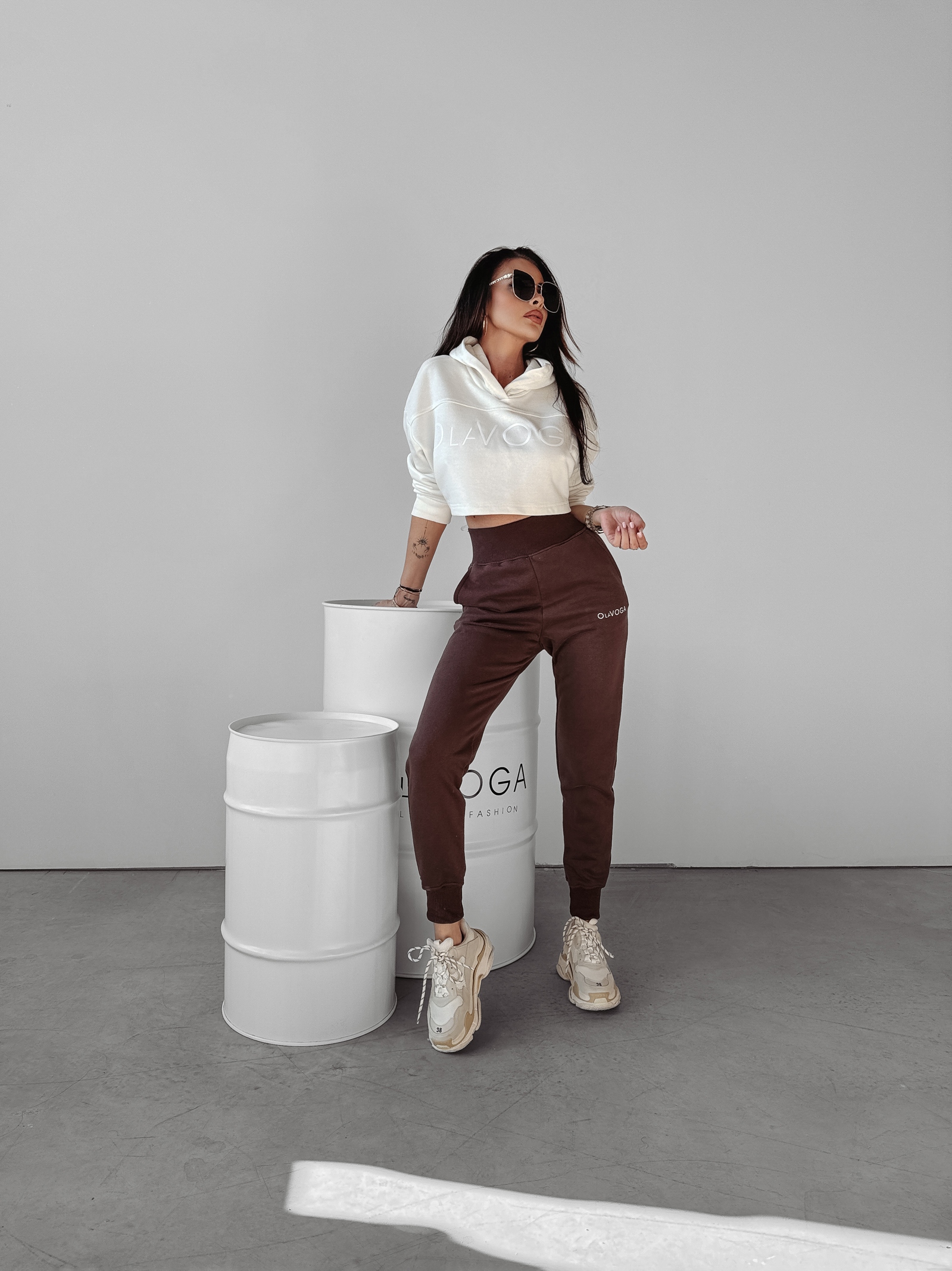 Bluza bawełniana Mirage Ola Voga ecru