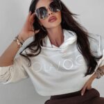 Bluza bawełniana Mirage Ola Voga ecru