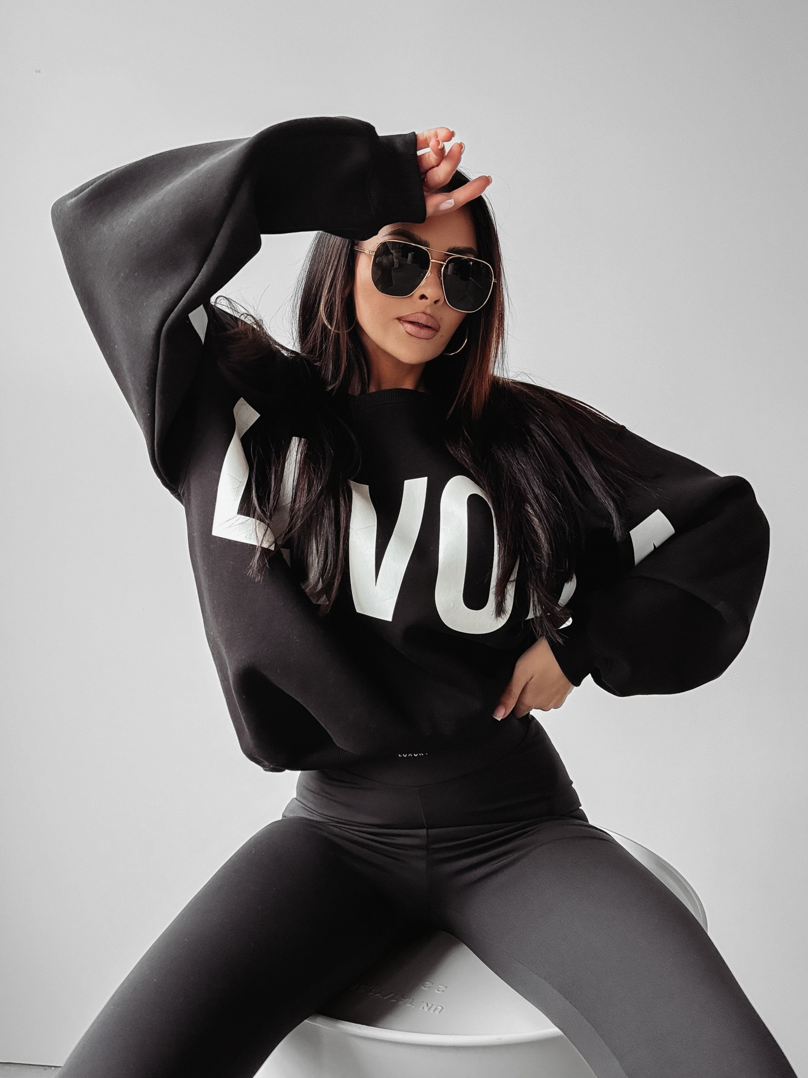 Bluza oversize Sicily Ola Voga czarna