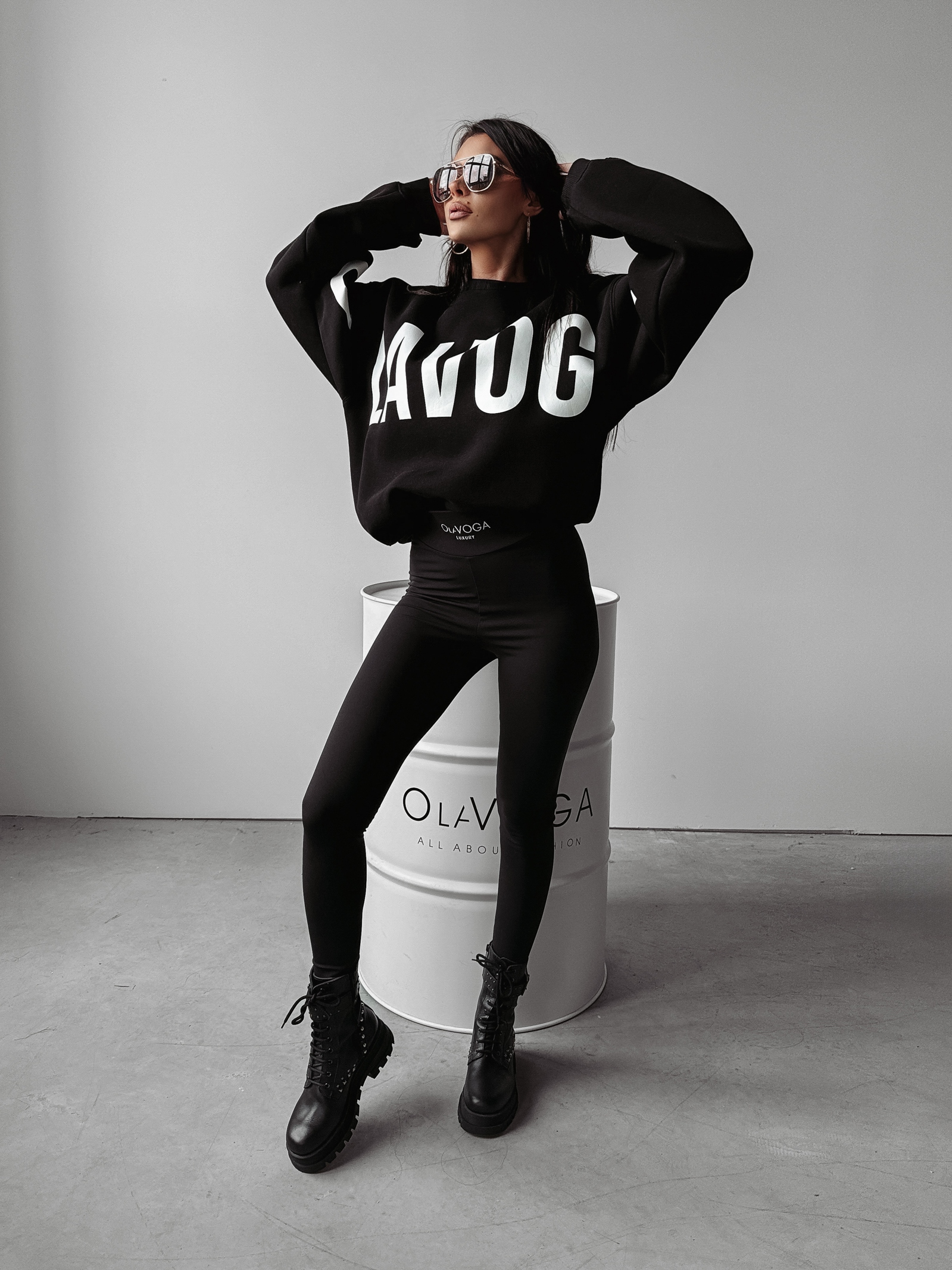 Bluza oversize Sicily Ola Voga czarna