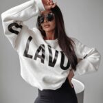 Bluza oversize Sicily Ola Voga ecru