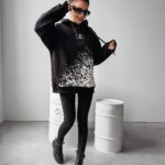 Bluza damska z nadrukiem Mickey Elin Ola Voga czarna