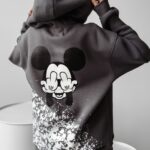Bluza damska z nadrukiem Mickey Elin Ola Voga grafit