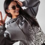 Bluza damska z nadrukiem Mickey Elin Ola Voga grafit