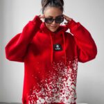 Bluza damska z nadrukiem Mickey Elin Ola Voga czerwona