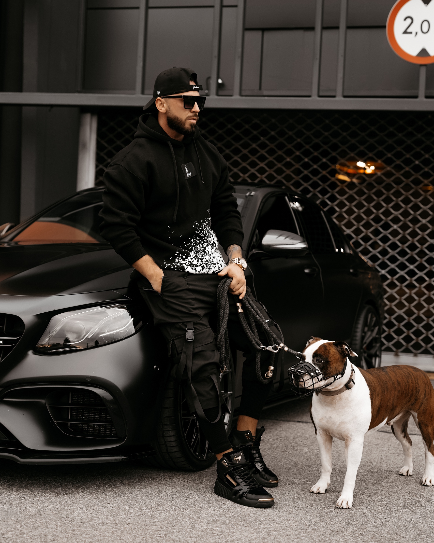 Bluza męska z kapturem Rowen Ola Voga czarna