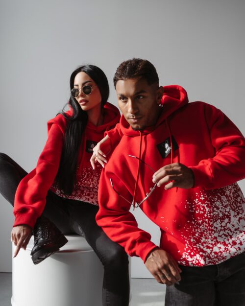 Bluza męska z kapturem Rowen Ola Voga czerwona