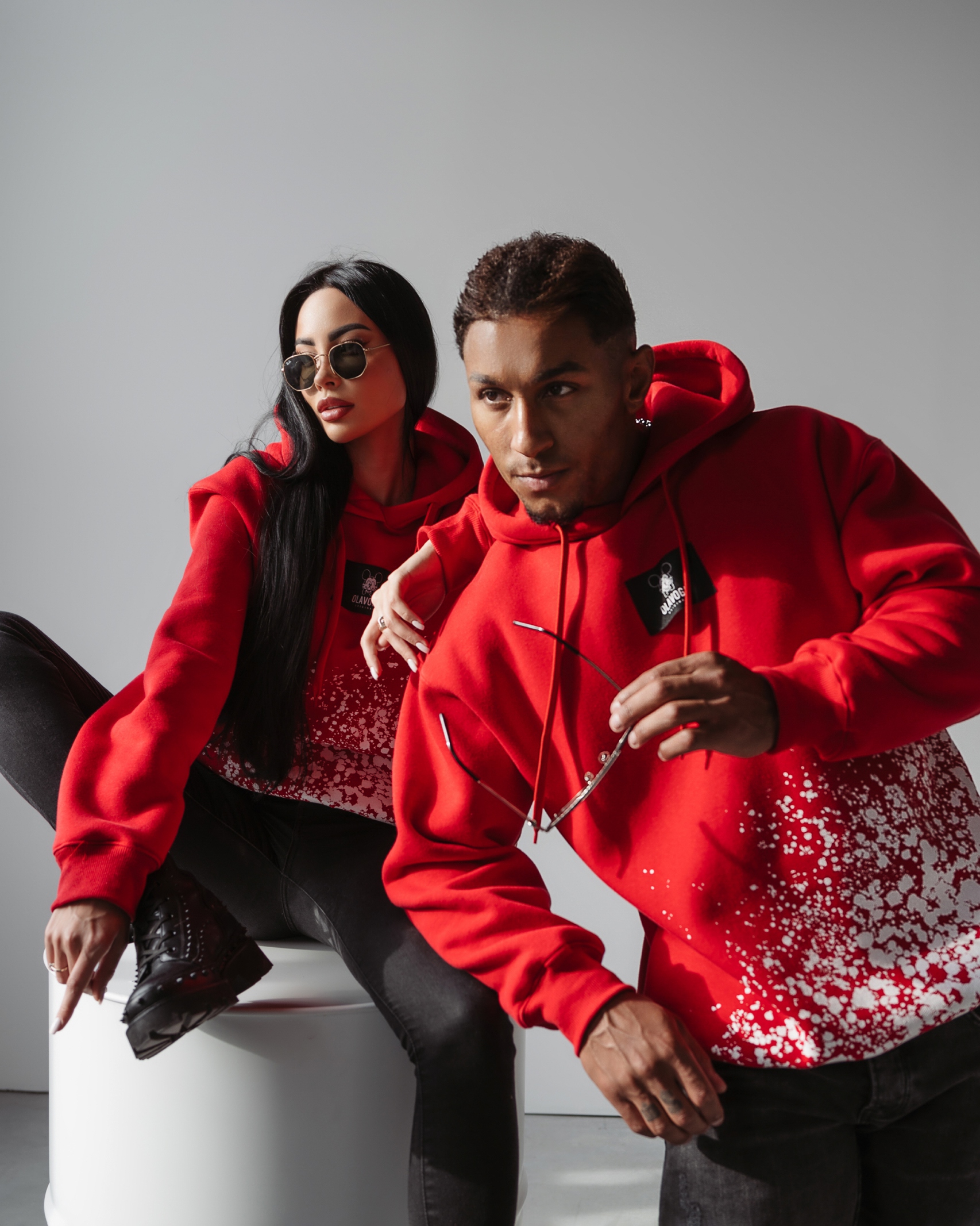 Bluza męska z kapturem Rowen Ola Voga czerwona