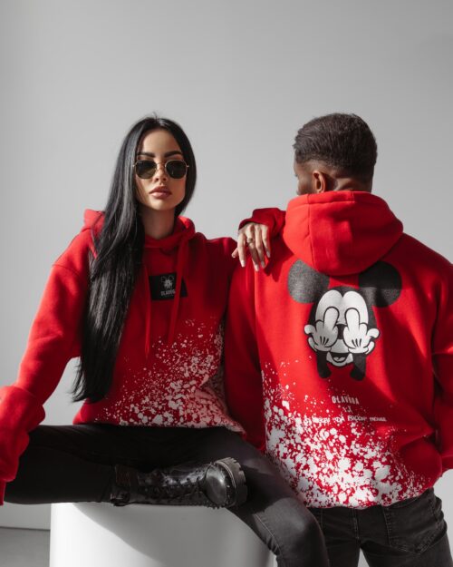 Bluza męska z kapturem Rowen Ola Voga czerwona