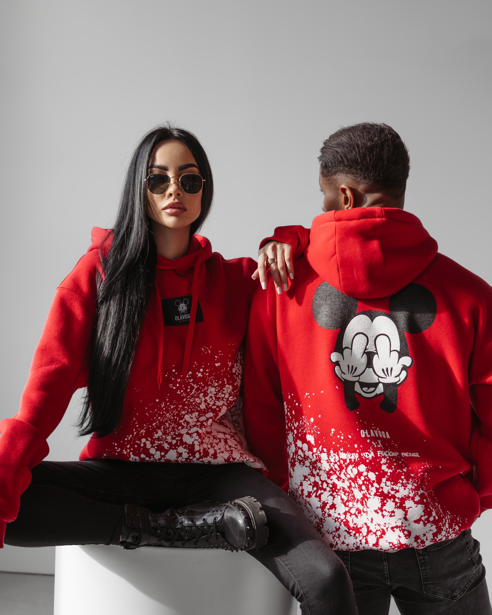 Bluza męska z kapturem Rowen Ola Voga czerwona Bluza męska z kapturem Rowen Ola Voga czerwona