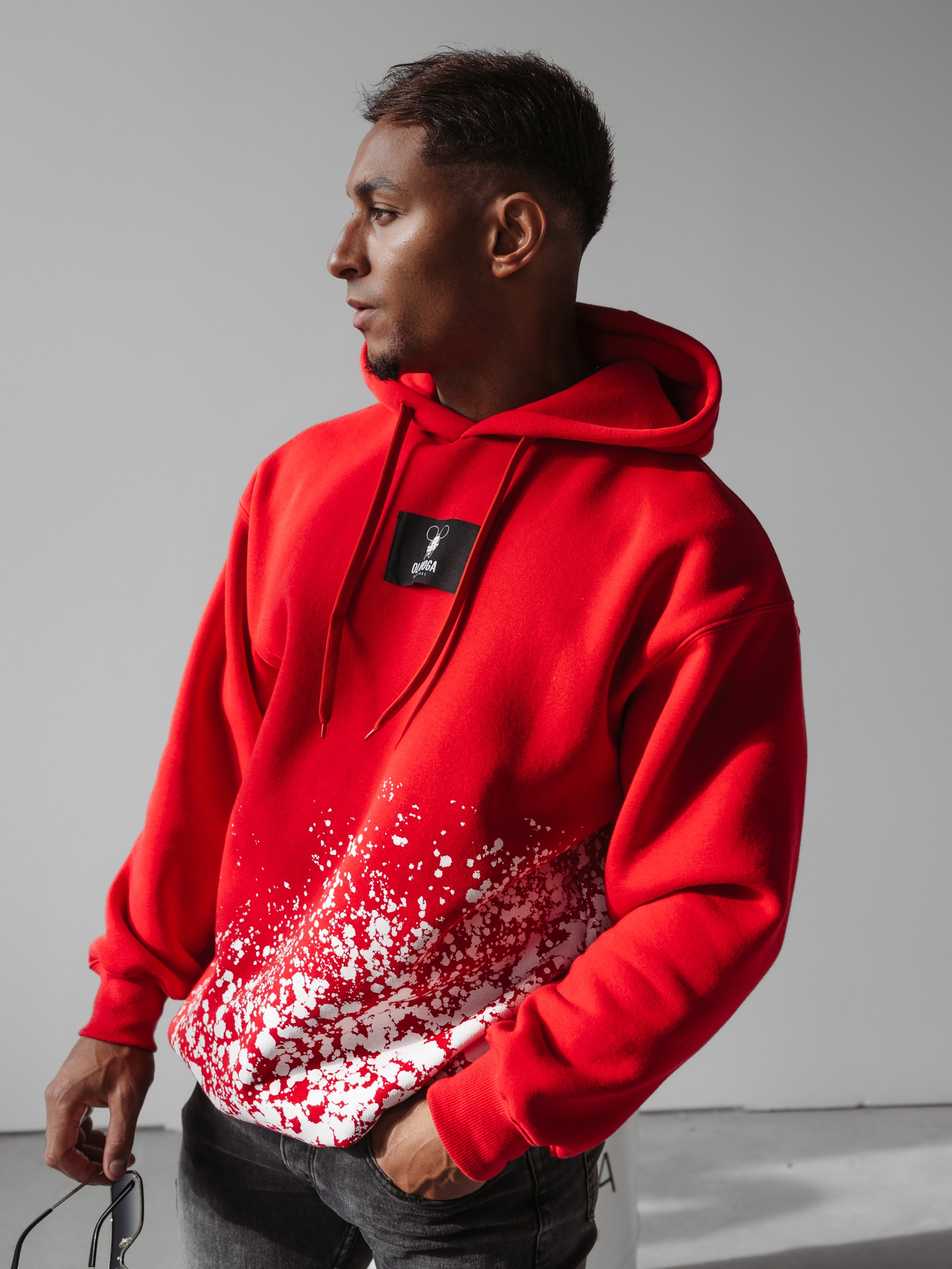 Bluza męska z kapturem Rowen Ola Voga czerwona Bluza męska z kapturem Rowen Ola Voga czerwona