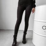 Legginsy z pasem wyszczuplającym Linnet Ola Voga czarne