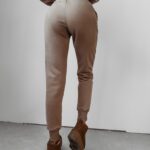 Spodnie dresowe z gumą Prima Ola Voga beżowe