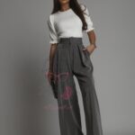 Sweterek z falbanką Dolli ecru