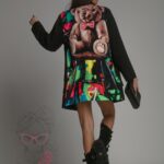 Marynarka oversize z misiem Botty czarna