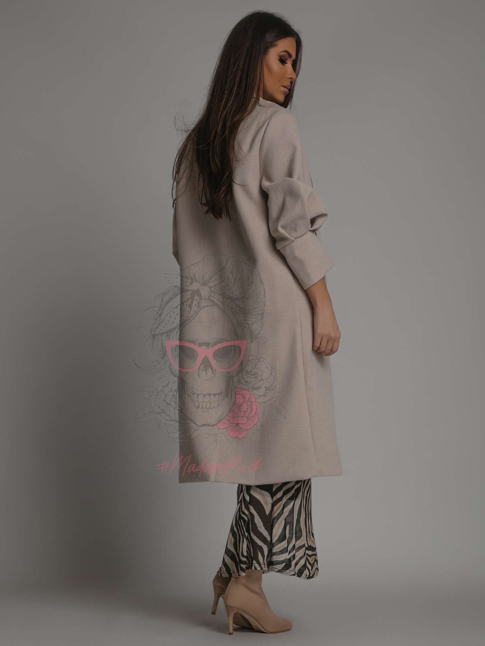 Płaszcz elegancki Matius beżowy