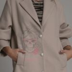 Płaszcz elegancki Matius beżowy