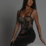 Spodnie jeansowe rurki Kuso czarne