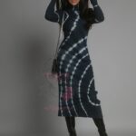 Sukienka dzianinowa Shadows granat