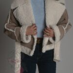 Kożuszek z barankiem Weago beżowy