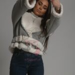 Kożuszek z barankiem Weago szary