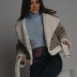 Kożuszek z barankiem Weago beżowy