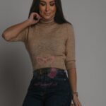 Sweter golf Milin cappuccino