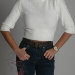 Sweter golf Milin ecru