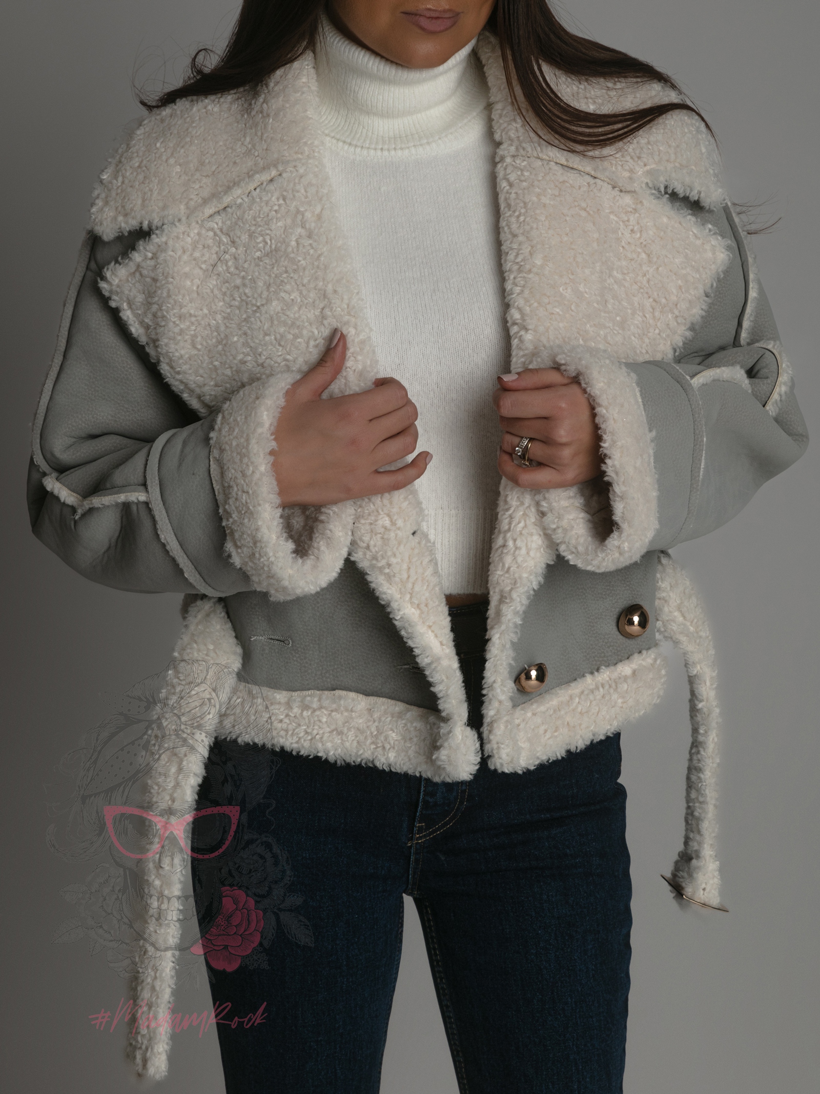 Sweter golf Milin ecru