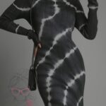 Sukienka dzianinowa Shadows grafitowa