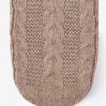 Skarpetki plecione bawełniane 100DEN cappuccino