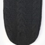 Skarpetki plecione bawełniane 100DEN czarne