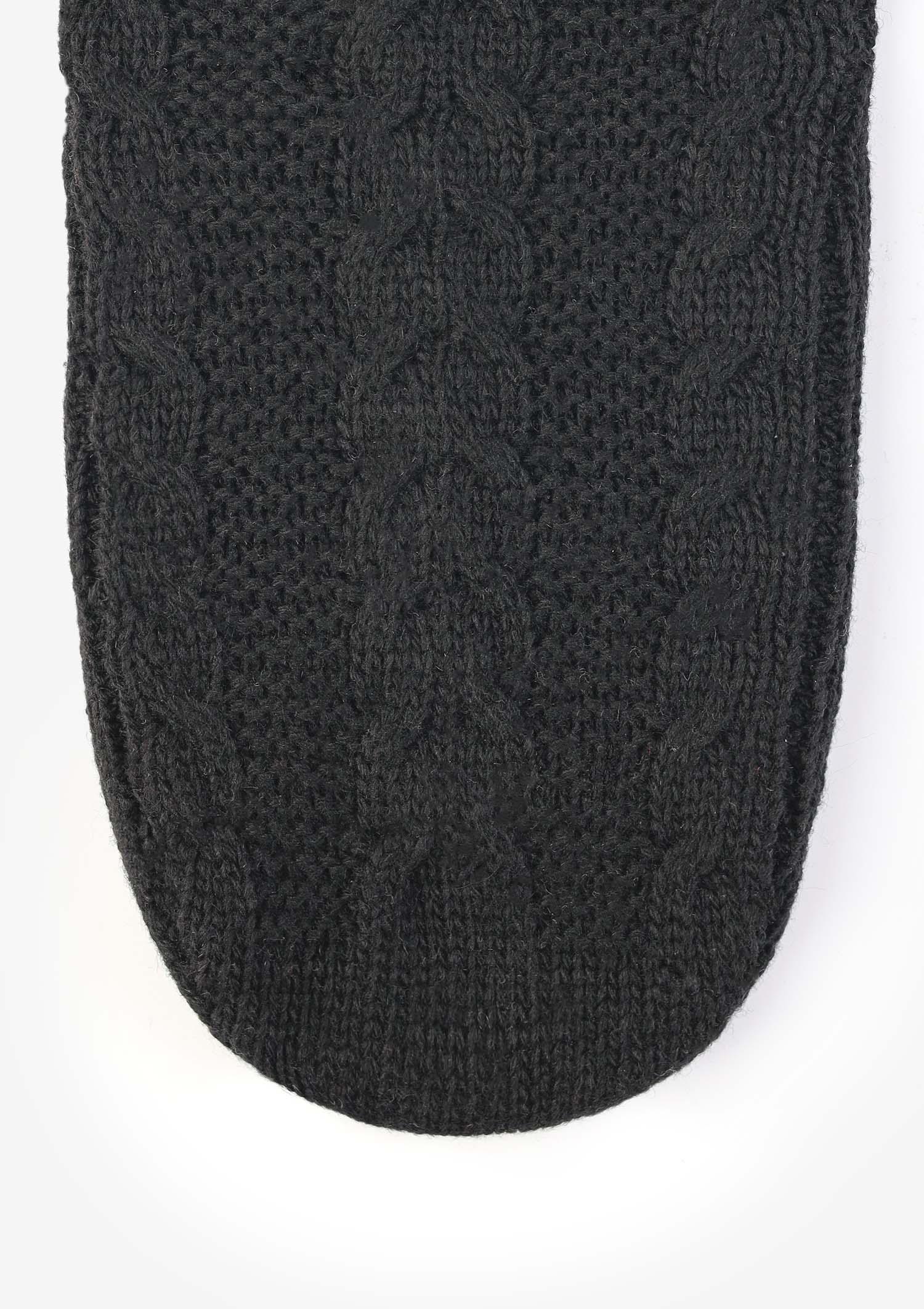 Skarpetki plecione bawełniane 100DEN czarne