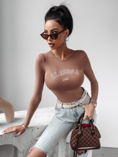 Body elastyczne Alina Ola Voga beżowe