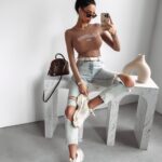 Body elastyczne Alina Ola Voga beżowe