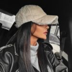 Czapka z futerkiem Giza Ola Voga j.beż