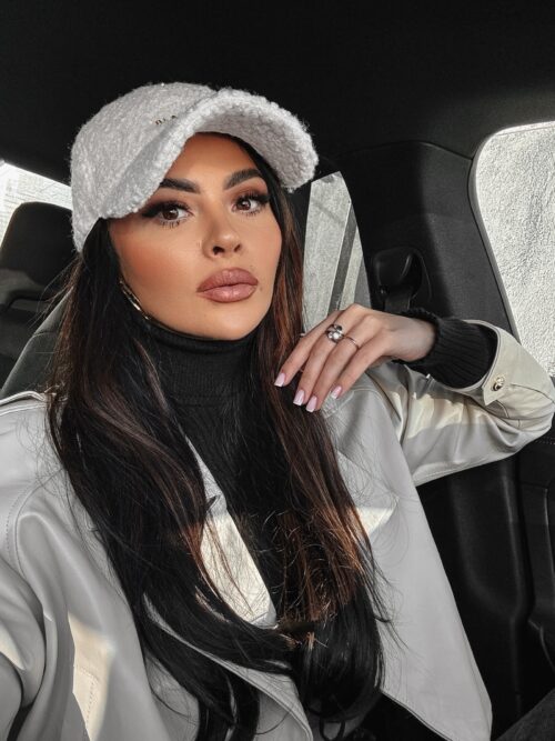 Czapka z daszkiem baranek Deano Ola Voga ecru