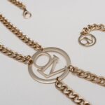 Pasek łańcuszkowy z logo Maine Ola Voga złoty