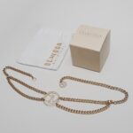 Pasek łańcuszkowy z logo Maine Ola Voga złoty