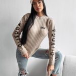 Sweter logowany Milly Ola Voga beż