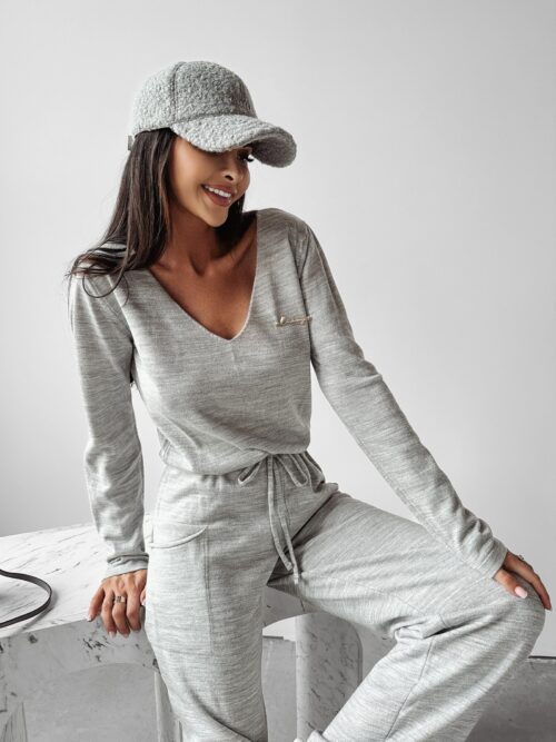 Kombinezon dzianinowy Sherry Ola Voga szary