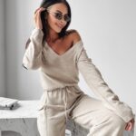 Kombinezon dzianinowy Sherry Ola Voga beżowy