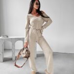 Kombinezon dzianinowy Sherry Ola Voga beżowy