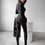 Komplet dopasowany elastyczny Tula Ola Voga czarny