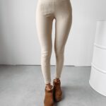 Legginsy z wyszczuplającym pasem Berry Ola Voga beżowe