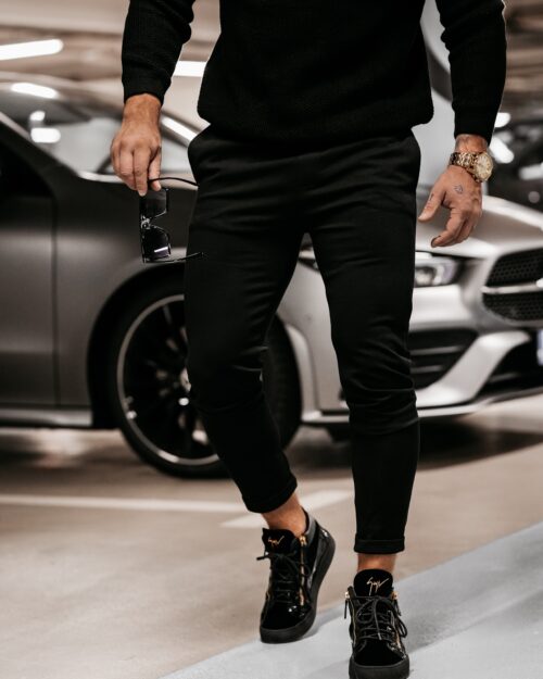 Spodnie męskie chinosy Zat Ola Voga czarne